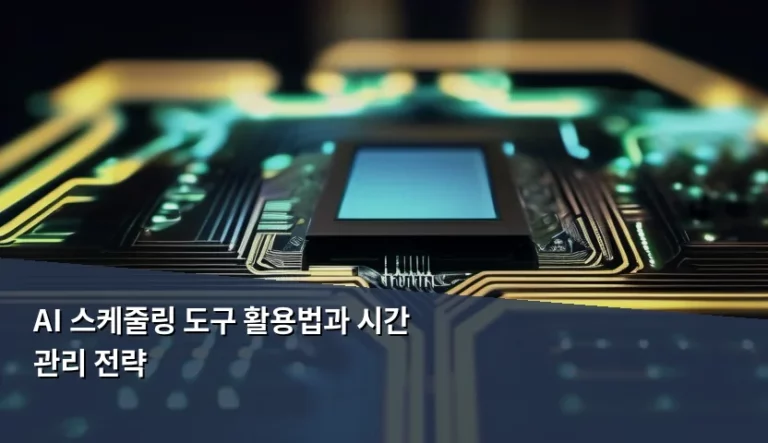 AI 스케줄링 도구 활용법과 시간 관리 전략