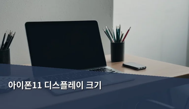 아이폰11 디스플레이 크기 및 LCD 특징 상세 분석