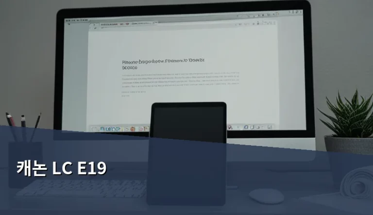 캐논 LC E19 정품 충전기 선택 가이드와 배터리 관리법