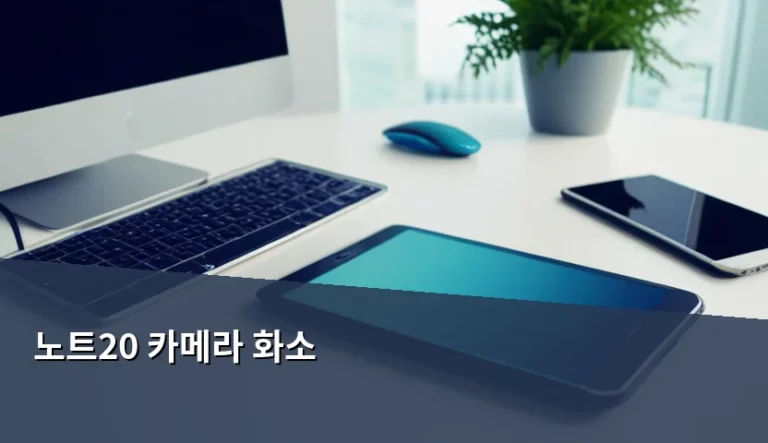 갤럭시 노트20 카메라 화소 분석 및 실사용 촬영 팁
