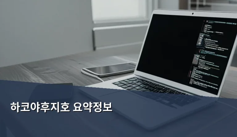 하코야후지호 요약정보 및 방문 전 꼭 알아야 할 팁