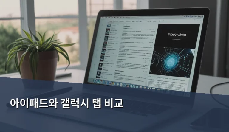 아이패드와 갤럭시 탭 비교 선택 가이드와 특징 분석