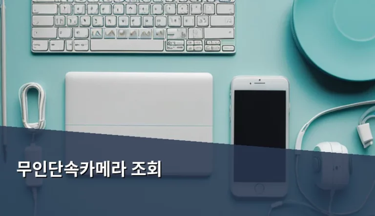 무인단속카메라 조회 방법과 과태료 처리 절차 안내