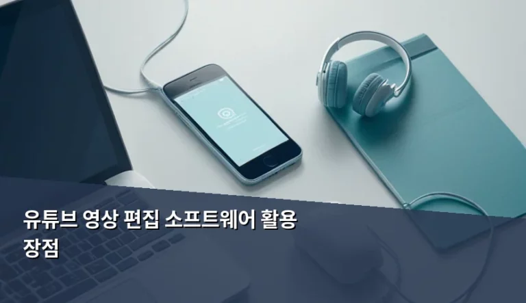 유튜브 영상 편집 소프트웨어 활용 장점과 효율적인 도구 선택 가이드