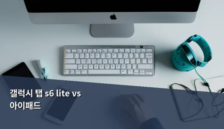 갤럭시 탭 s6 lite vs 아이패드 가성비와 성능 선택 가이드