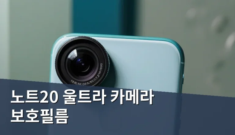 책상 위에 둔 노트20 울트라 카메라 유리가 긁혔을 때