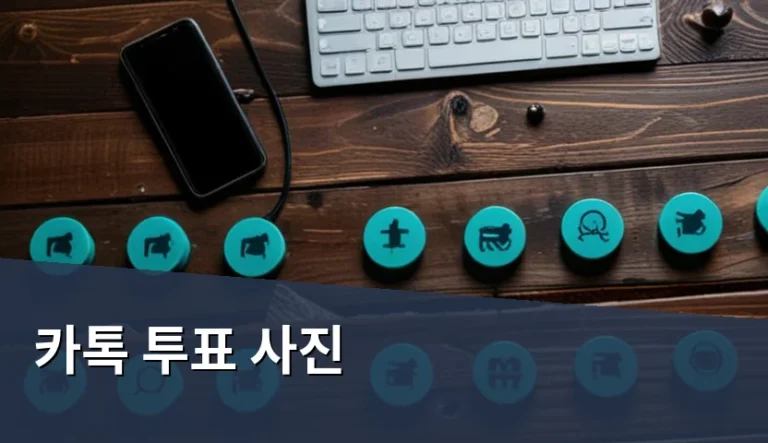 카톡 투표 사진 올리기 전 체크할 5가지 주의사항