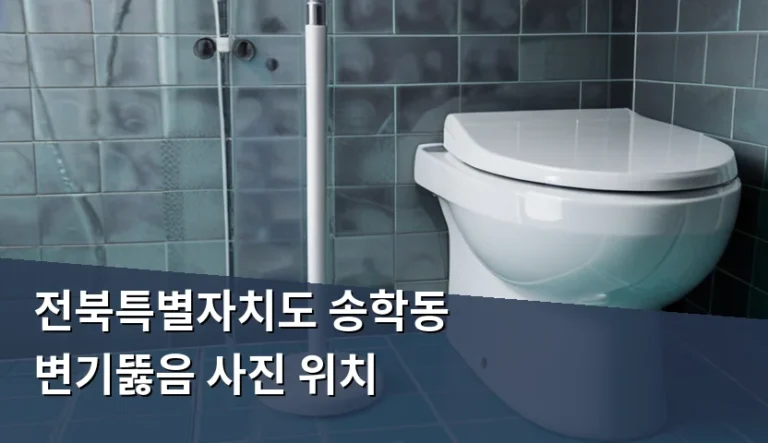 전북특별자치도 송학동 변기뚫음 사진 위치 확인 시 유의할 3가지